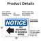 Signmission All Deliveries To Business Office, 18 in W x Rectangle, Plastic OS-2PACK-NS-P-1218-L-10094 - alternate 2